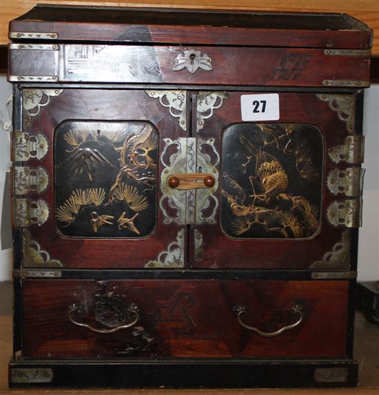 Japanese lacquer table cabinet